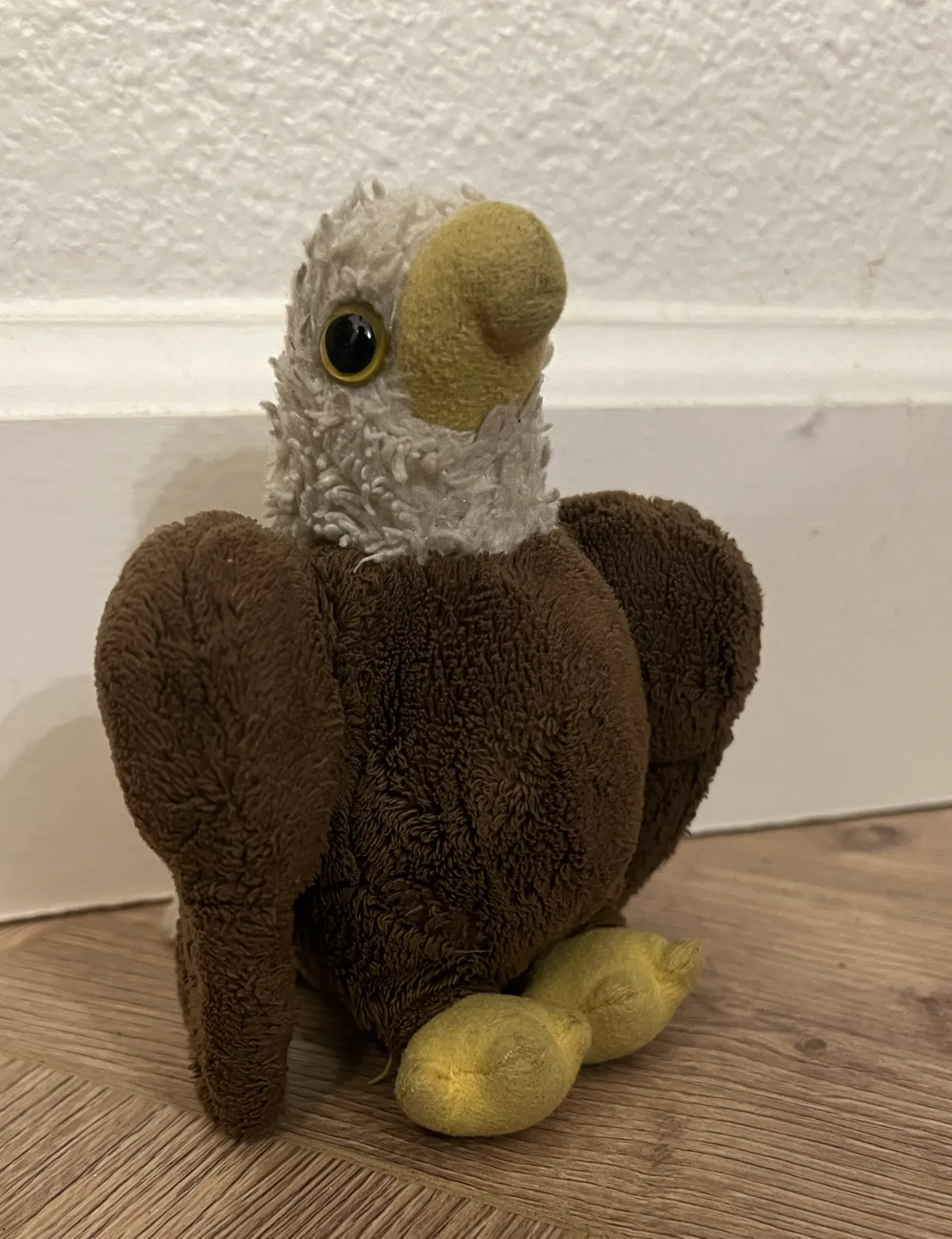 An eagle stuffed animal